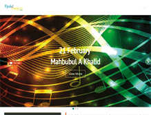 Tablet Screenshot of mahbubulakhalid.com